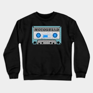 motorhead blue cassette Crewneck Sweatshirt